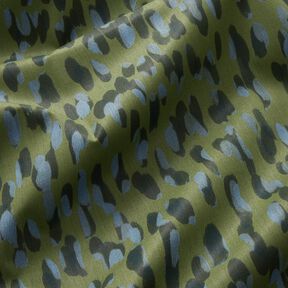 Outdoorstoff Canvas große Tupfen – pinie/blau, 