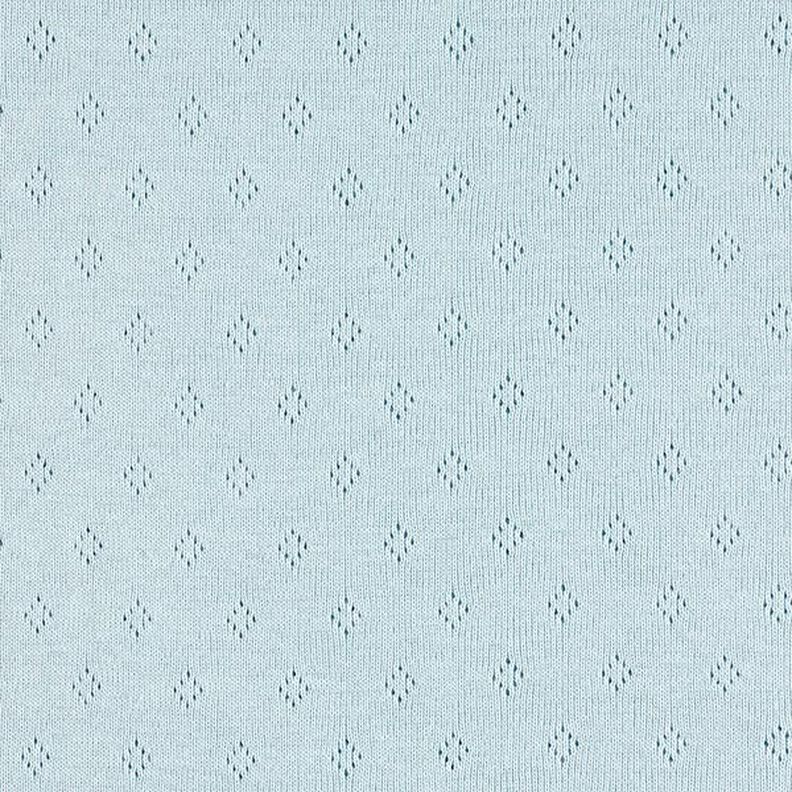 Feinstrickjersey mit Lochmuster – hellblau,  image number 1