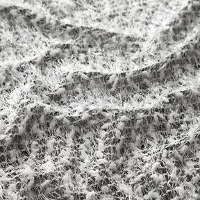 Strickstoff Effektgarn – schwarz/weiss, 