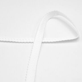 Elastisches Einfassband Spitze [20 mm] – weiss, 