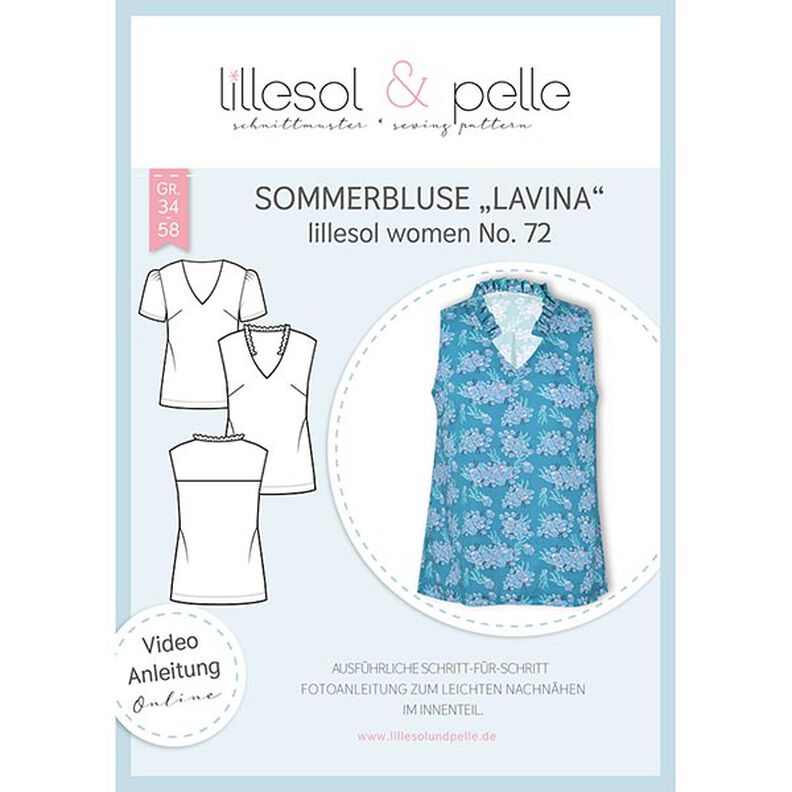 Sommerbluse Lavina | Lillesol & Pelle No. 72 | 34-58,  image number 1