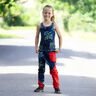 Baumwolljersey Regenbogendrache Denim-Look | Glitzerpüppi – schwarzblau/indigo,  thumbnail number 6