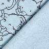 Baumwoll-Mix Jersey Elefantengewusel – silberblau,  thumbnail number 4