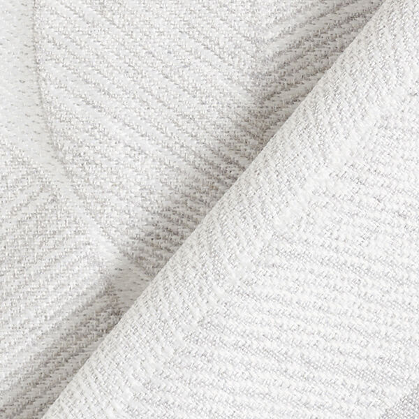 Dekostoff Jacquard dezente Blätter – hellgrau, image number 4