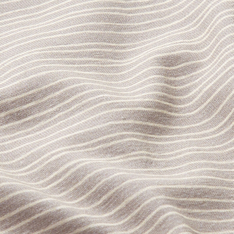 Baumwolljersey schmale Streifen – hellgrau,  image number 2