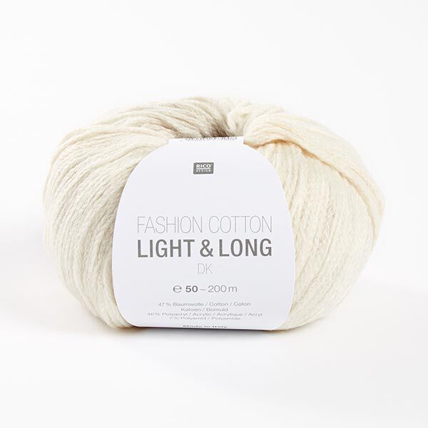 F COTTON LIGHT+LONG | Rico Design, 50 g (001), image number 1