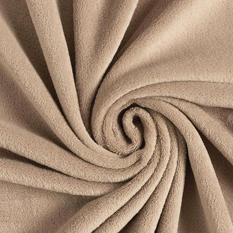 Kuschelfleece – dunkelbeige,  image number 1