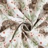 Baumwollstoff Cretonne Katzen in der Blumenwiese – silbergrau,  thumbnail number 3
