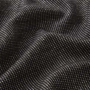 Wolltuch Minikaro – schwarz/weiss, 