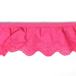Festonrüsche - Englische Stickerei [40 mm] - pink, 