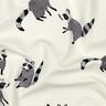 Baumwolljersey Waschbären Digitaldruck | Poppy Fabrics – wollweiss,  thumbnail number 2