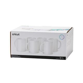 Cricut Sublimationstassen [ 350 ml ] [ 6Stück ] – weiss, 