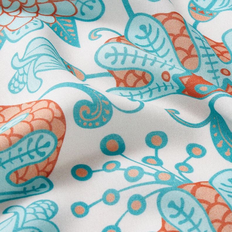 Viskose Voile Ibiza Blumen – hellbeige, image number 6