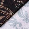BaumwolljerseyBordürenstoff Mandala mit Goldsprenkeln | Glitzerpüppi – schwarzbraun/gold,  thumbnail number 4