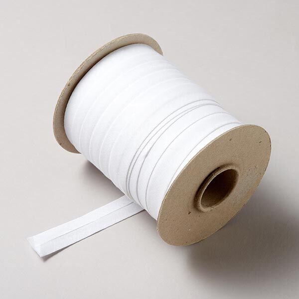 Baumwoll-Schrägband 70m – weiss, image number 1