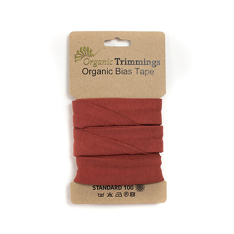 Schrägband Bio-Baumwolljersey [3 m | 20 mm] – terracotta,  image number 1