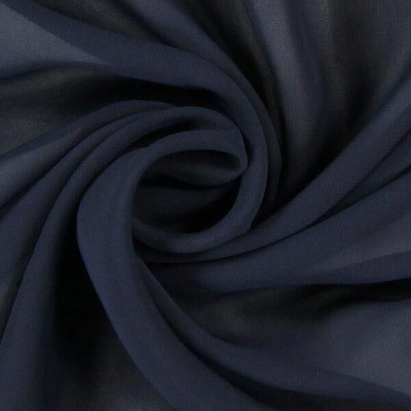 Chiffon – navy | Reststück 50cm