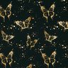 Baumwolljersey goldene Schmetterlinge | Glitzerpüppi – schwarz,  thumbnail number 1