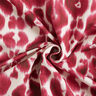 GOTS French Terry Batik-Leomuster | TCC x LOOKS by Wolfgang Joop – beere/creme,  thumbnail number 5