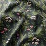 Outdoorstoff Canvas Blätter und Blüten – dunkelgrün/pastellviolett,  thumbnail number 2