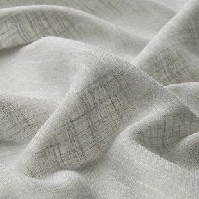 Gardinenstoff Voile Leinenlook 300 cm – hellgrau, 