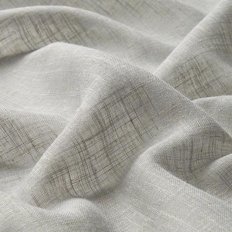 Gardinenstoff Voile Leinenlook 300 cm – hellgrau,  image number 2