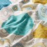 Dekostoff Halbpanama Kreise – blau,  thumbnail number 2