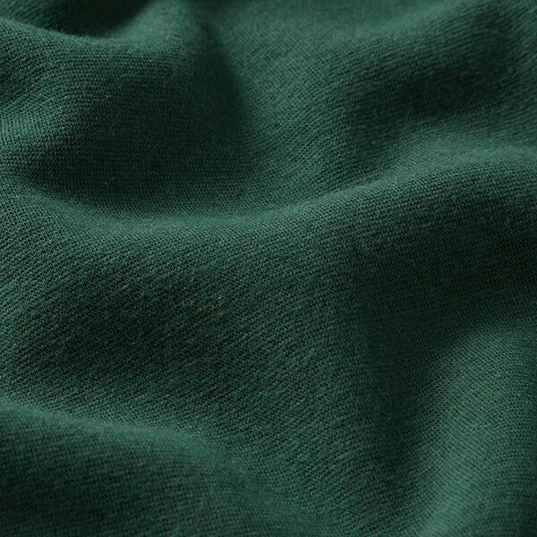 Alpenfleece Kuschelsweat Uni – dunkelgrün | Reststück 100cm