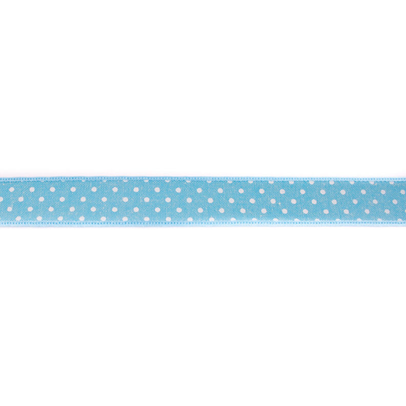 Webband Chambray Punkte – helltürkis,  image number 1