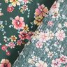 Beschichtete Baumwolle romantische Blumen – dunkelgrün,  thumbnail number 5