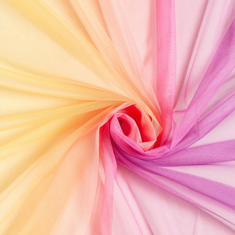 Softmesh Regenbogen-Verlauf – pastellviolett/pfirsichorange, image number 4
