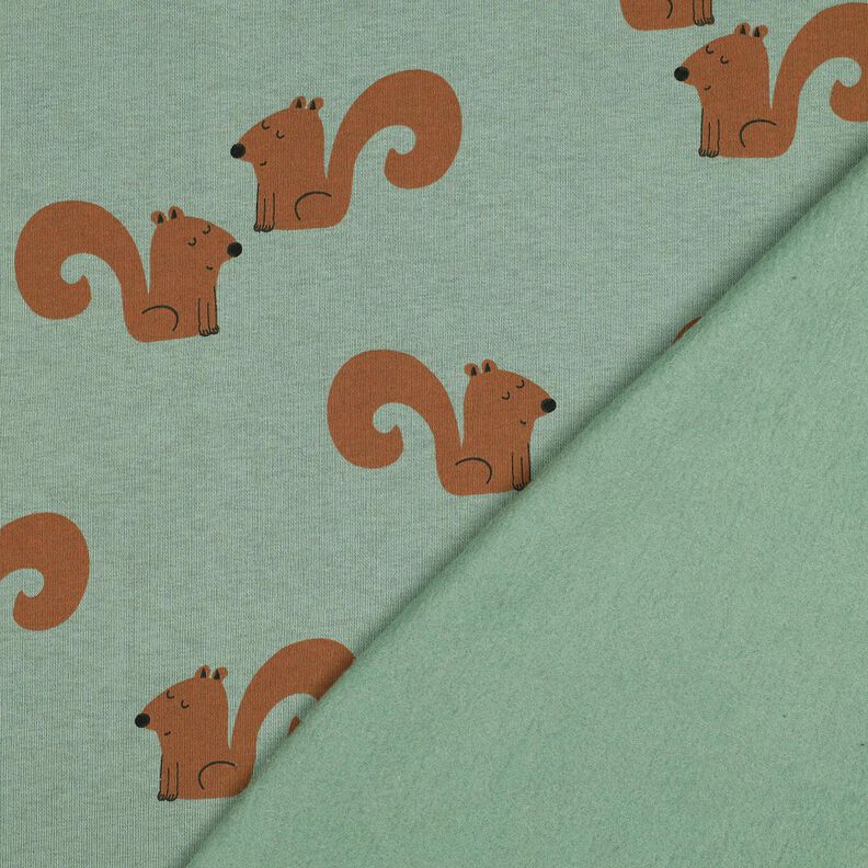 Sweatshirt angeraut Eichhörnchen | Poppy Fabrics – schilf/bronze, image number 4
