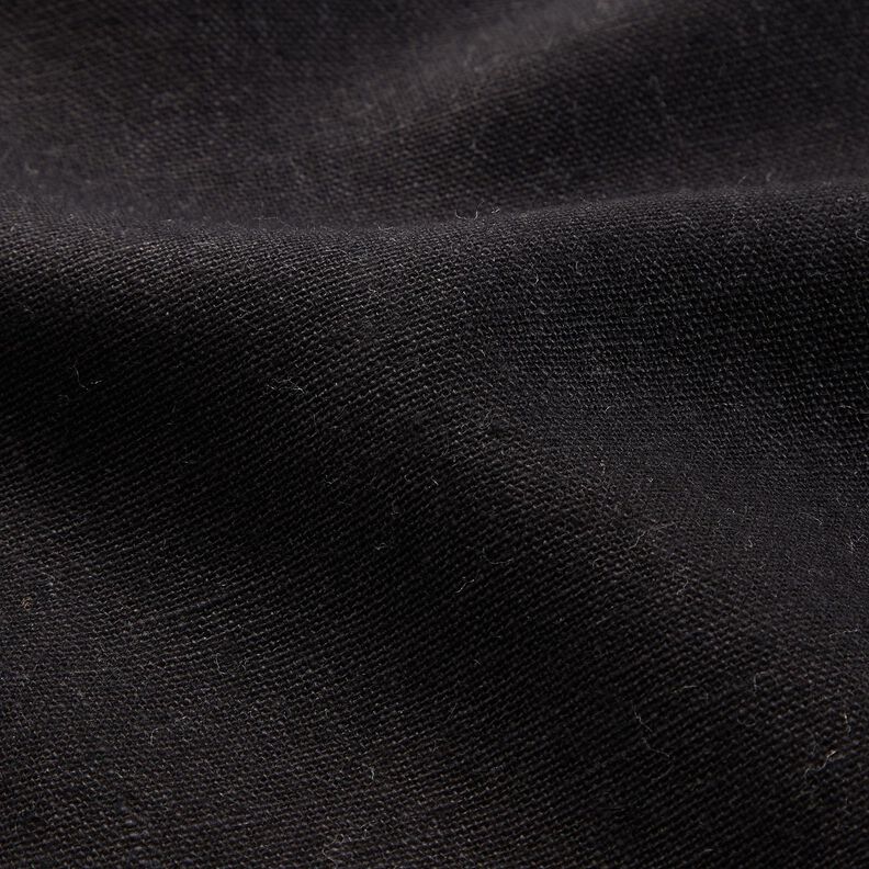 Reinleinen schwer Uni – schwarz, image number 2