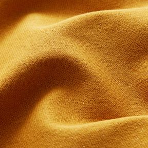 Glitzer-Bündchen Schlauchware – currygelb/gold metallic, 