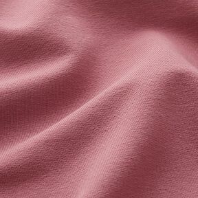 Leichter French Terry Uni – dunkelaltrosa, 