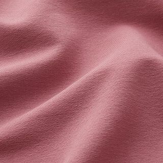 Leichter French Terry Uni – dunkelaltrosa, 