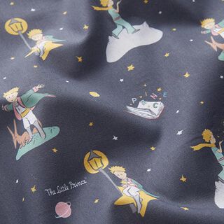 Lizenzstoff Baumwollpopeline Der kleine Prinz - Sternenhimmel | LPP ®©SOGEX – schiefergrau, 