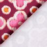 Dekostoff Canvas Stickerei-Look – bordeauxrot/pink,  thumbnail number 4