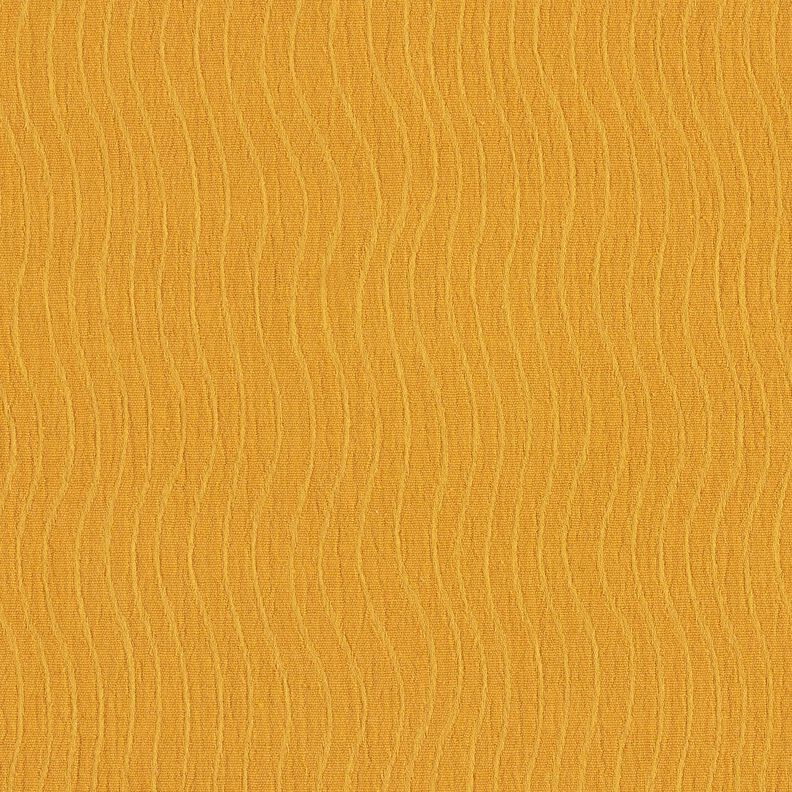 Leinen-Baumwoll-Mix Jacquard Wellenmuster – currygelb,  image number 3