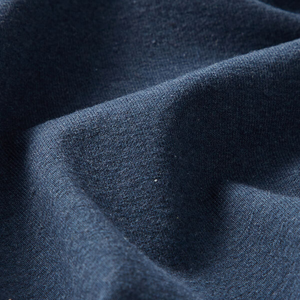 Recycelter Jersey Baumwoll-Mix – jeansblau | Reststück 100cm