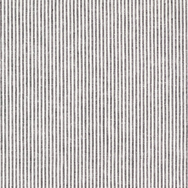 Leinen-Baumwoll-Mix Streifen schmal – schwarz/wollweiss, image number 1