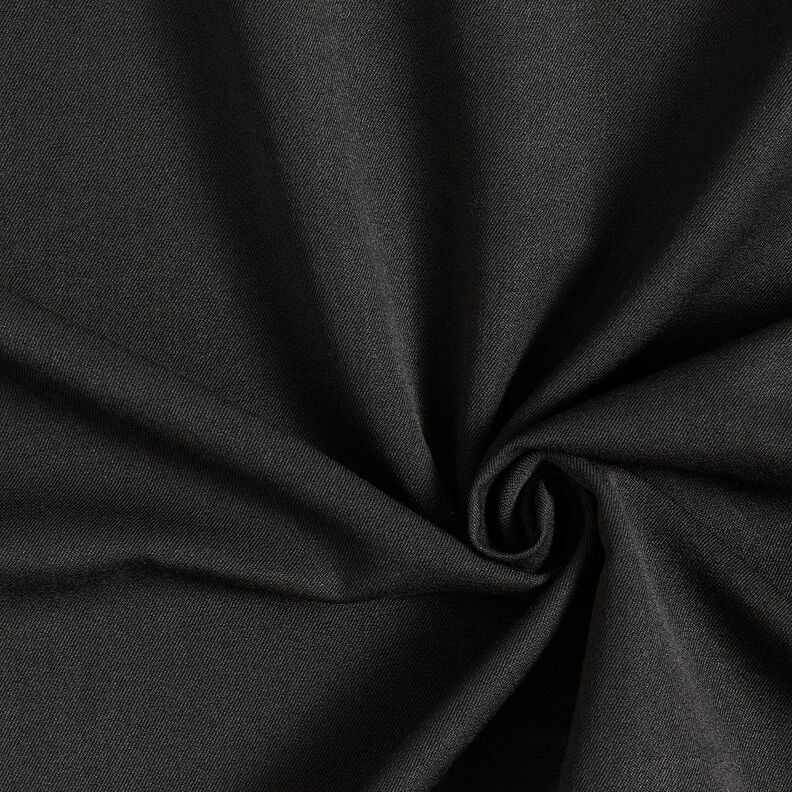 Viskose Twill Stretch Uni &ndash; schwarz,  image number 1