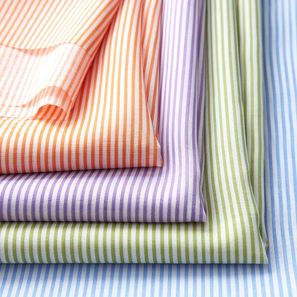 Leichter Tencel-Stoff feine Streifen – orange/weiss, image number 5