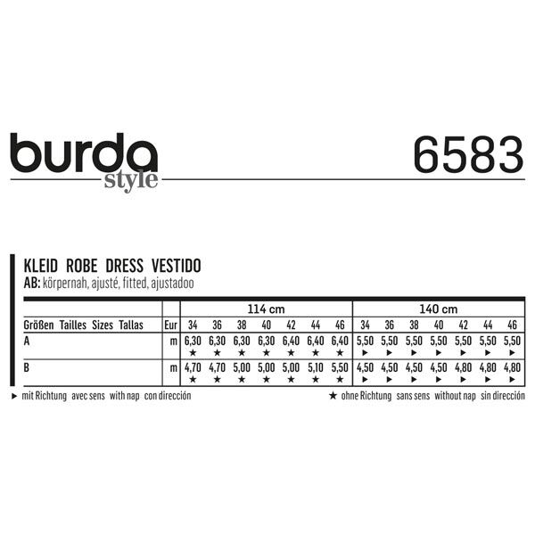 Kleid | Burda 6583 | 34-46,  image number 5