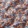 Baumwollstoff Popeline kleine Blüten – indigo/hellaltrosa,  thumbnail number 2