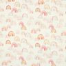 Musselin/ Doppel-Krinkel Gewebe bunte Regenbögen Digitaldruck | Poppy Fabrics – elfenbein/lachs,  thumbnail number 1