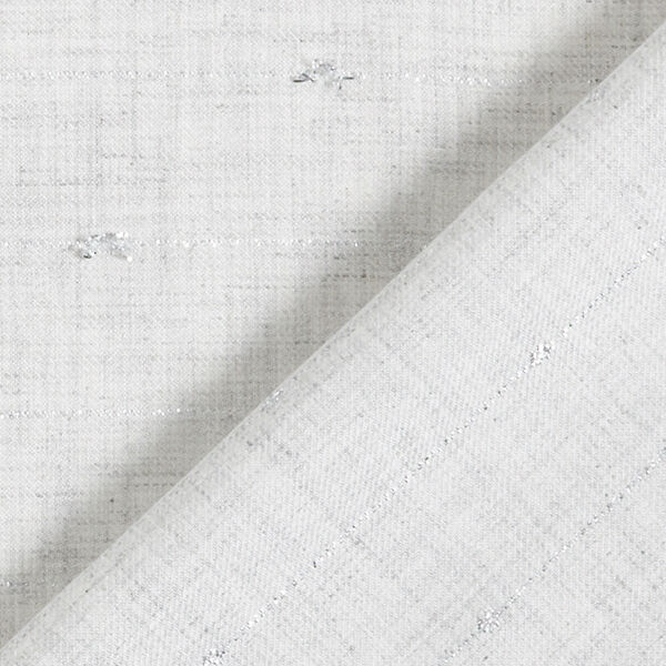 Viskosestoff Lurex-Streifen Melange – nebelgrau, image number 4