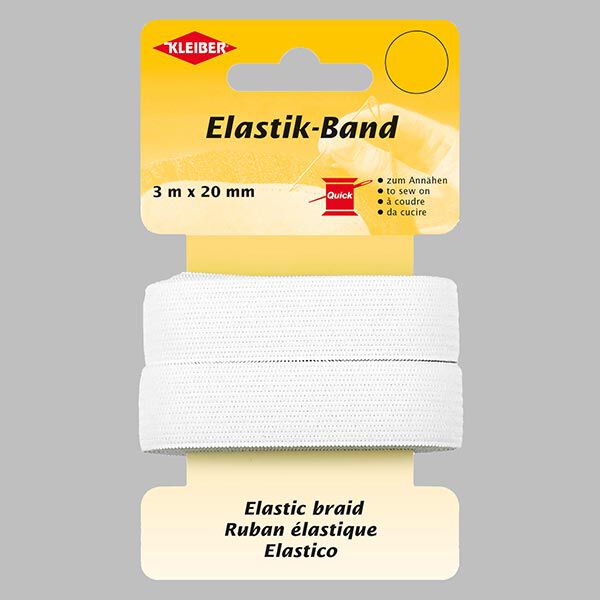 Elastik-Band [3 m] – weiss | Kleiber,  image number 1