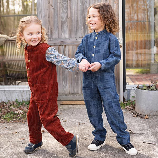 Jeansstoff Patchwork – marineblau