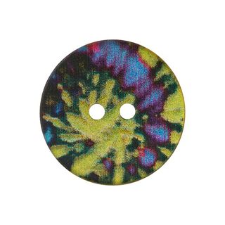 Perlmuttknopf 2-Loch  – Farbmix, 